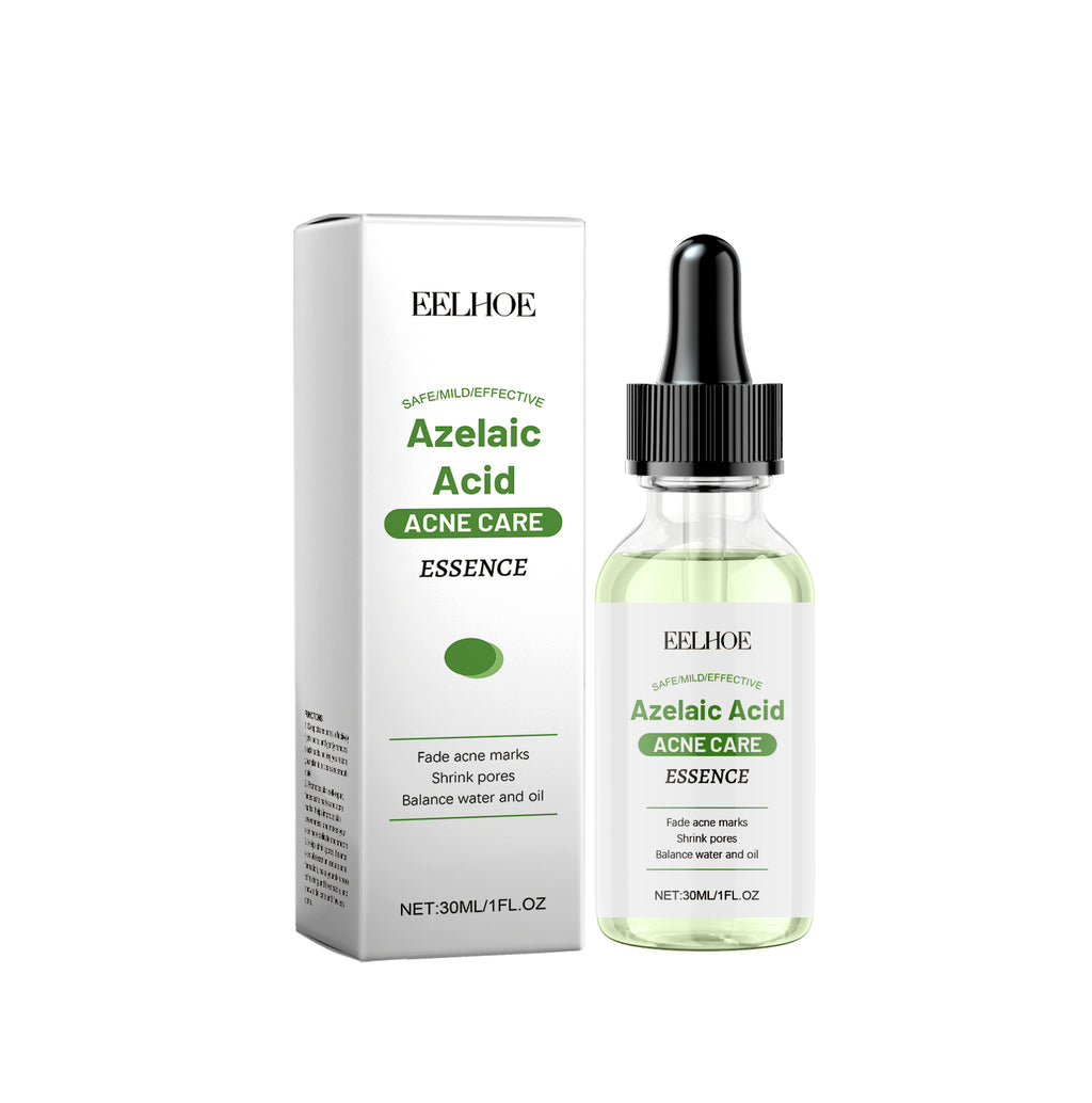 Elhobe Azelaic Acid Acne Care Essence bottle and packaging on a white background